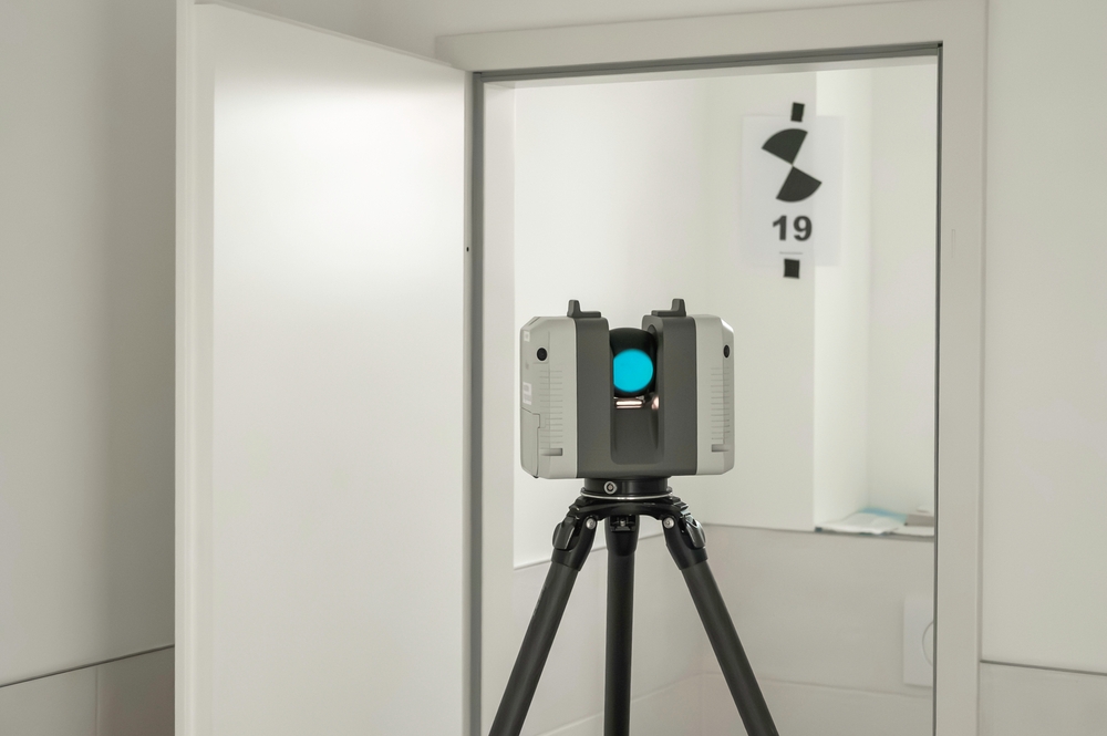 3d,Laser,Scanning,In,An,Interior,Space